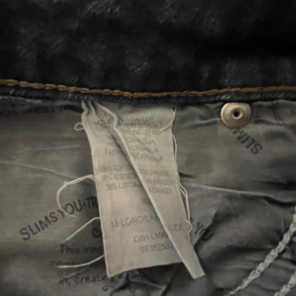 Lee • Y2K Vintage Dark Wash Bootcut Jeans • 14 Long - Picture 4 of 7